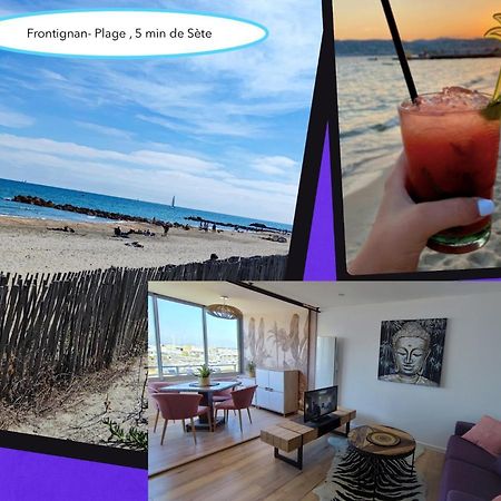La Perle Bleue, 100 M De La Plage, Parking, Wifi Frontignan Esterno foto