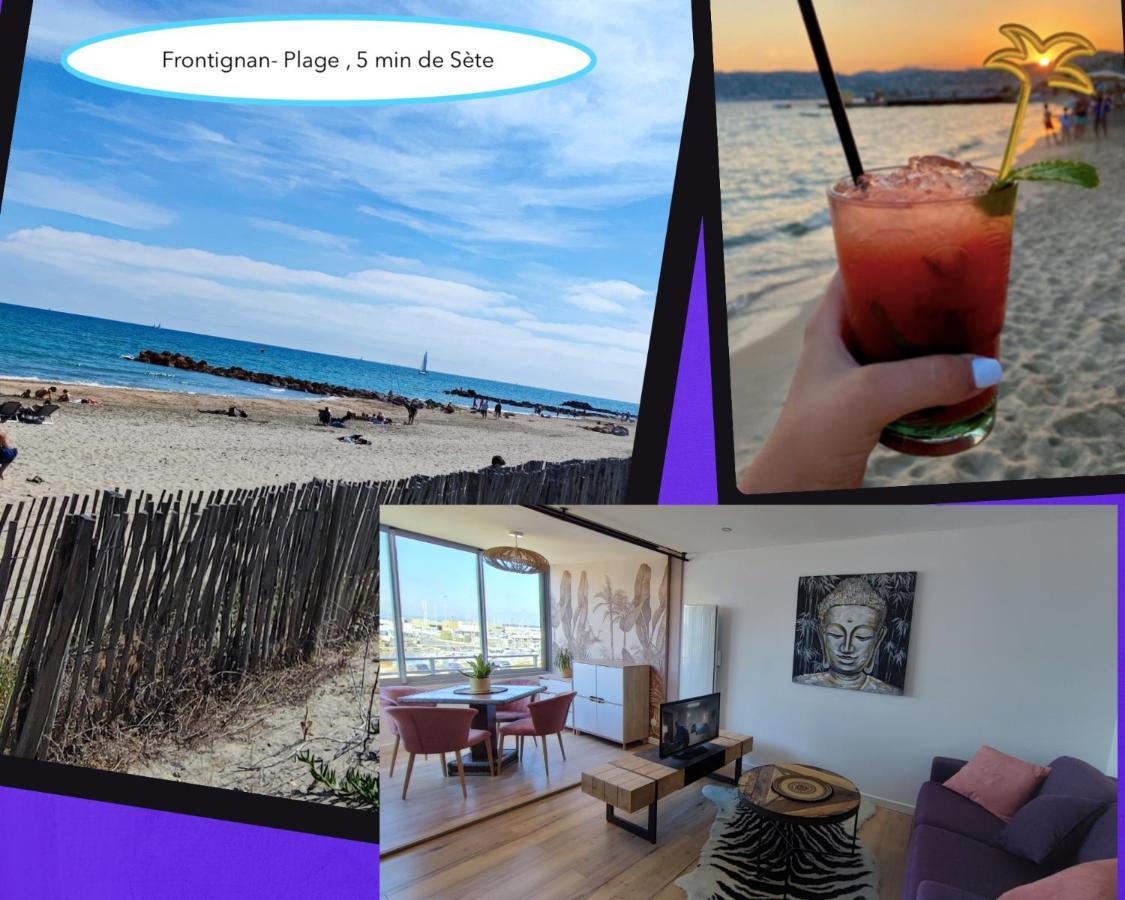 La Perle Bleue, 100 M De La Plage, Parking, Wifi Frontignan Esterno foto