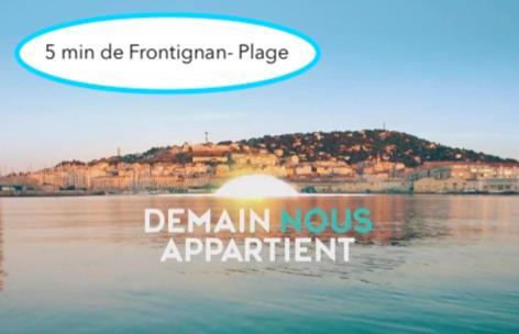 La Perle Bleue, 100 M De La Plage, Parking, Wifi Frontignan Esterno foto